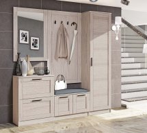 Модульная прихожая Комфорт Мебель ВТ-4077 Престиж Дуб белёный