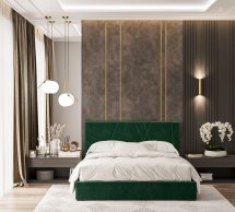 Кровать мягкая двуспальная Шик Галичина Блум