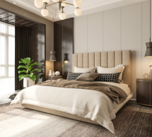 Кровать двуспальная мягкая Woodsoft Marsel / Марсель с подъемным механизмом и нишей для белья