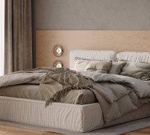 Кровать двуспальная мягкая Woodsoft Toledo / Толедо с подьемним механизмом и нишей для белья