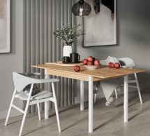 Стол-трансформер Lunch Дуб крафт золотой/Белый