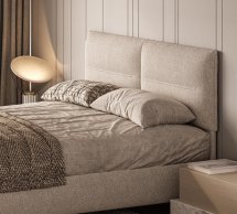 Ліжко м'яке двоспальне Woodsoft Salerno / Салерно з підйомним механізмом та нішею для білизни