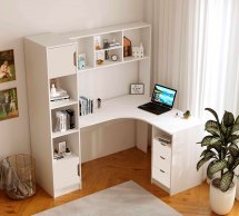 Стол письменный угловой Teenager Белый