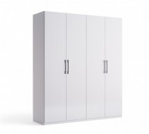 Шафа 4дв Міромарк Фемелі 4 дверна білий глянець 180 см