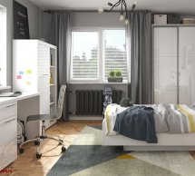 Шкаф SZF2D BRW Poland Flames 2 дверный белый 105 см