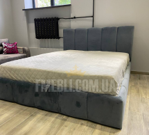 Кровать мягкая двуспальная Канада с подъемным механизмом и нишей для белья