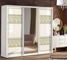 Шафа-купе Комфорт меблі Валенсія фарбований високий глянець 3 дверна 270 см