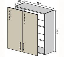 №48 Тумба верхня 80 Люкс RODOS