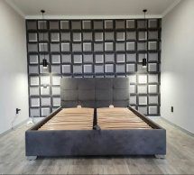 Кровать двуспальная мягкая Мия