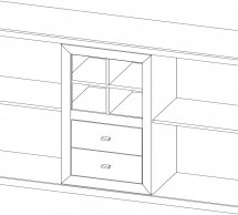 Комод 2Д2Ш Орегон