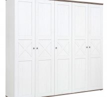 Шафа SZF5D/23/24 BRW Poland Stockholm 5 дверна білий 243 см