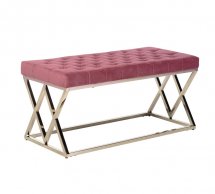 Банкетка BN-2 роза антик + серебро