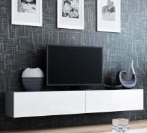 Тумба під ТВ Vigo/Віго RTV180 Сірий мат/Білий глянець Cama Ширина 180 см