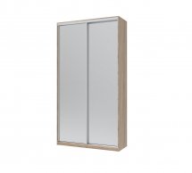Шафа-купе з зеркалами Дорос Сіті Лайт дуб сонома 2 дверна 120 см