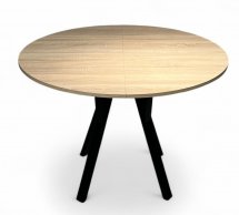Стол круглый раскладной Lite Slide / Лайт слайд MebliRoMax D1100 ЛДСП 18 мм
