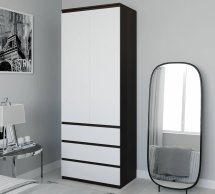 Шафа Морелі Т211 2 дверна венге з трубою 80 см