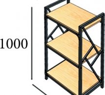 Стелаж 3 полички Ромбо