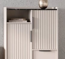 Комод KOM2D2S Фреско Кашемир / Темный мрамор