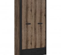 Шкаф BRW Poland SZF2D1S Kassel 2 дверный графит 100 см