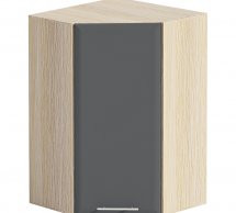 Шафа верхня В60х60.72.1Д/В60х60.92.1Д кут. Хай-Тек глянець перламутр