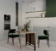 Стол-трансформер Voody Дуб сонома/Чёрные ноги