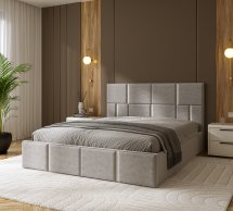 Кровать деревянная с мягкой вставкой DrevKO Милена 1