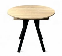 Стол круглый раскладной Lite Slide / Лайт Слайд MebliRoMax D800 ЛДСП 18 мм