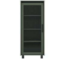 Витрина REG1W Лаундж Зеленый димчастый / Черный