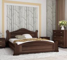 Ліжко двоспальне дерев'яне Явіто Венеція Масив Вільха / Ясен / Дуб 