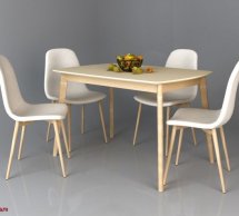 Стол Exen II / Эксен II Интарсио Кремовый Раскладной 120/160 см