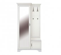 Шафа з вішаком ВМК Украіна PPK/110L Кентукі 1 дверна білий 116 см