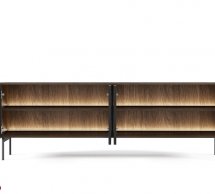 Тумба под ТВ 4D/181 с подсветкой дуб дунин Lumi