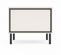 Тумба приліжкова KOM1S Хілс/Heels Кашемір/Чорний Гербор