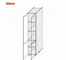 Пенал правый 40П/2140 Pro Blum Миллениум WG