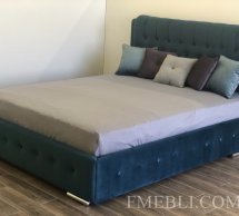 Кровать мягкая двуспальная Городок меблі Беатрис без подьемного механизма