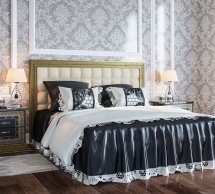  Кровать с мягкой спинкой София Люкс