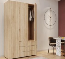 Шафа для одягу Дорос Гелар дуб сонома 3-х дверна 116,2 см