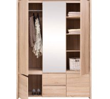 Шкаф SZF5D2S BRW Poland Kaspian 3 дверный дуб сонома 154 см
