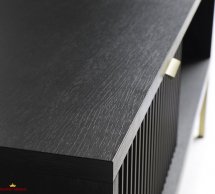 Тумба под телевизор Черный/Золотые ножки RTV154 Nova