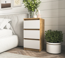 Тумба приліжкова аппалачі/білий Т216