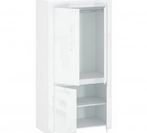 Шкафчик Мебельбос 4D [Q ] 2 дверный белый глянец Lingo 106 см