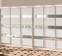 Шкаф-купе Комфорт мебель Модель-4 белый 6 дверный 540 см