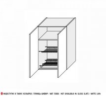 Секція верхня сушка 80ВС/900 2дв Глорі
