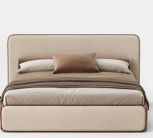 Ліжко м'яке двоспальне Woodsoft Torino / Торіно