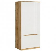 Шкаф SZF4D BRW Poland Nuis 2 дверный дуб вотан 90 см