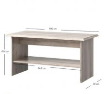 Столик журнальный 100 каштан Nairobi Lizbon