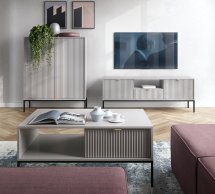 Модульна гостиная Серый/Черные ножки Nova