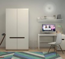 Шафа SZF2D/19/11 BRW Poland Azteca trio 2 дверна білий 105 см