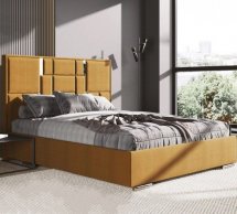 Кровать мягкая Городок Сапфир с подъемным механизмом и нишей для белья