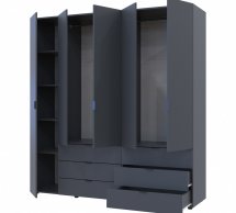 Шкаф Дорос Гелар графит 5 дверной 193,7 см